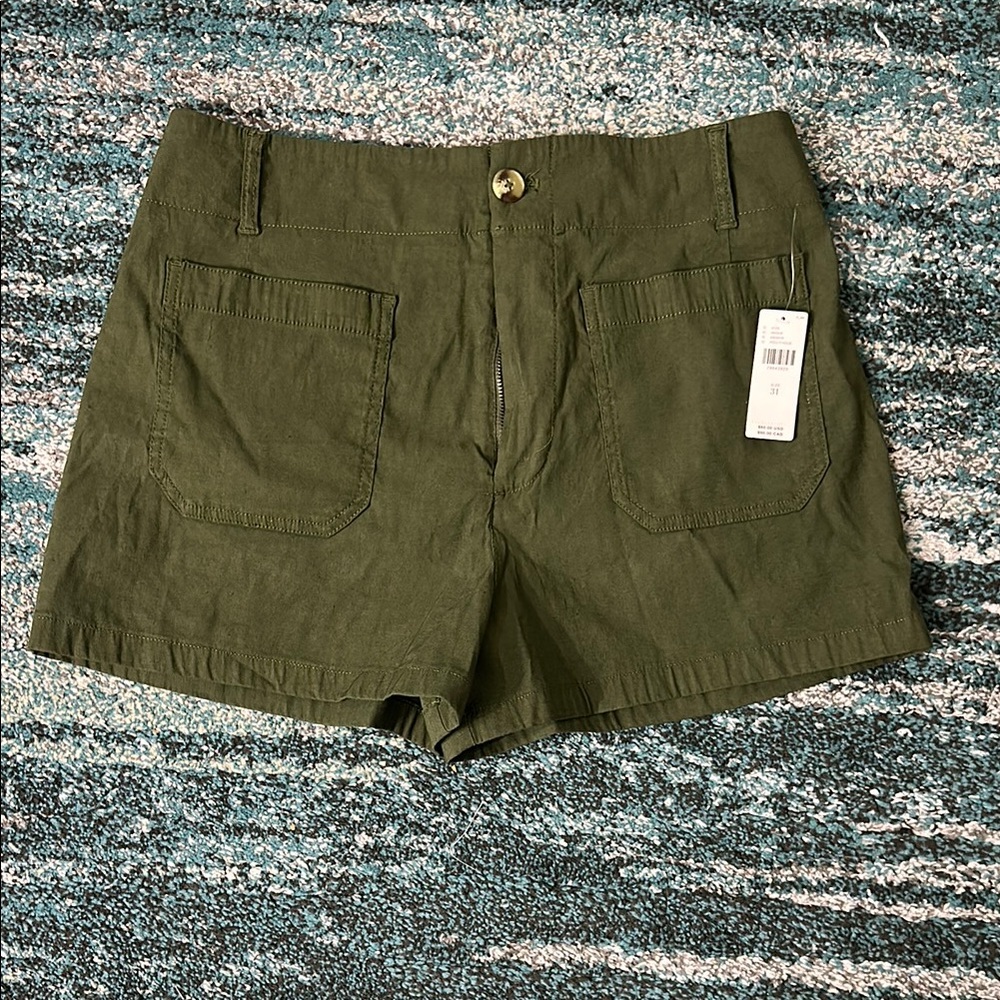 NWT Anthropologie Olive Green Colette Women's Shorts